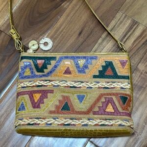 LIKE NEW! Women's Sharif Multicolored Skin Leather Purse